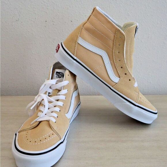 VANS VN0A5KRUBLP Men's 5.5 Women's 7 Honey Peach Sk8-Hi Tapered Sneakers SIB - Picture 1 of 7